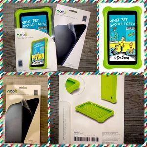 New in Box Nook Tablet Bumper/Case for kids w new screen protector